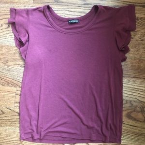 Express Ruffle Sleeve Small Shirt